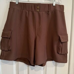 Brown Women's Cargo Shorts 3X